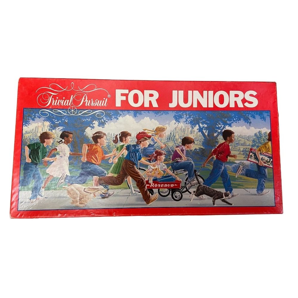 Selchow & Righter Trivial Pursuit For Juniors Kids Ages 7-10 Red Vintage Game
